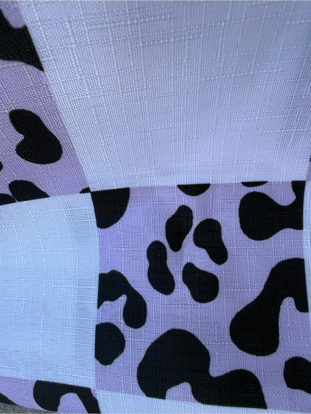 Juicy Couture Pink and Black Leopard Checkerboard Shower Curtain